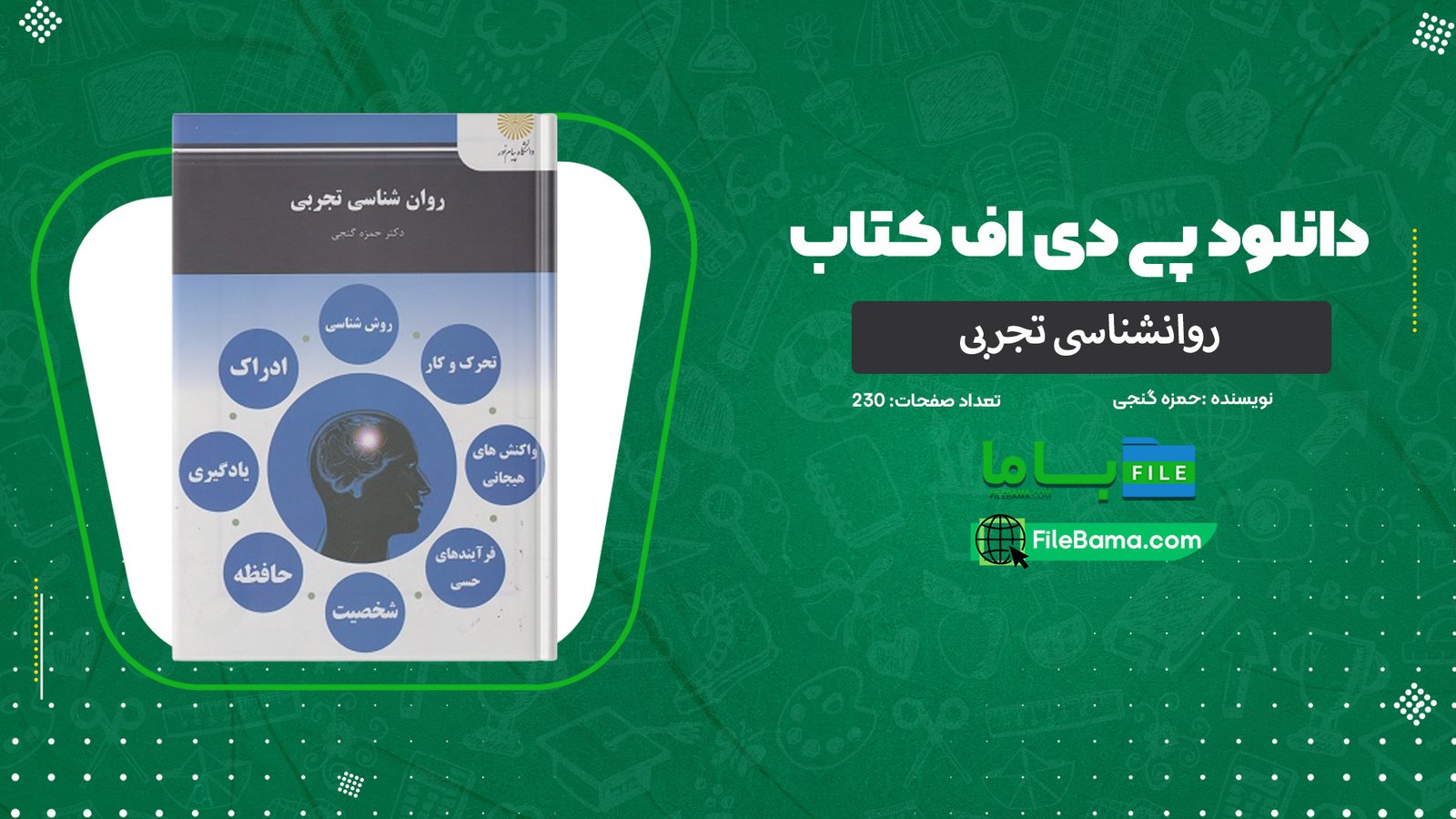 دانلود پی دی اف کتاب روانشناسی تجربی حمزه گنجی PDF