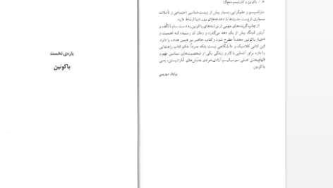 دانلود پی دی اف کتاب باکونین و آنارشیسم جمع گرا برایان موریس