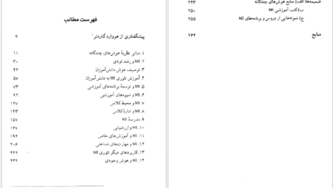 دانلود پی دی اف کتاب هوش های چندگانه در کلاس های درس توماس آرمسترانگ