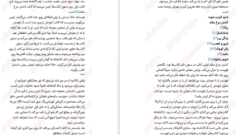 دانلود پی دی اف کتاب فهرست کتاب سارا نیشا آدامز